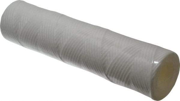 Parker - 2-1/2" OD, 10µ, Polypropylene Cotton String-Wound Cartridge Filter - 10" Long - Exact Industrial Supply