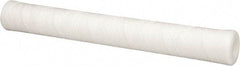 Parker - 2-1/2" OD, 10µ, Polypropylene Cotton String-Wound Cartridge Filter - 20" Long - Exact Industrial Supply