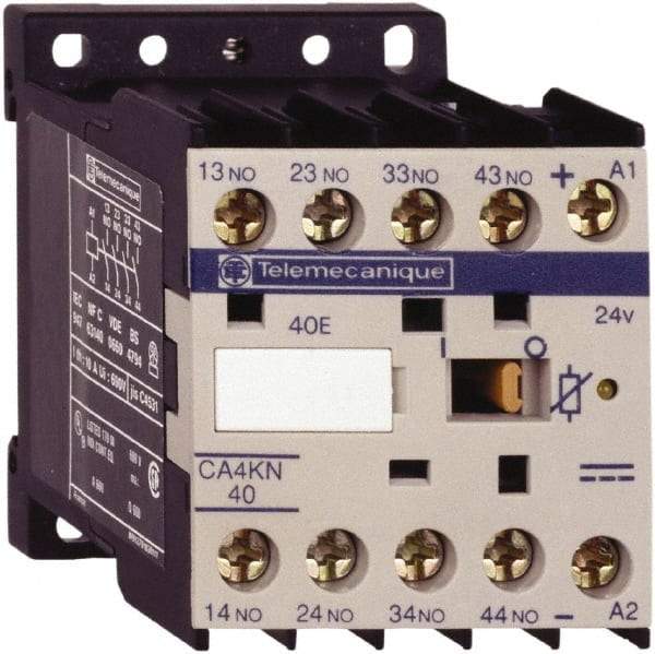 Schneider Electric - 2NC/2NO, 24 VDC Control Relay - 17 V - Exact Industrial Supply