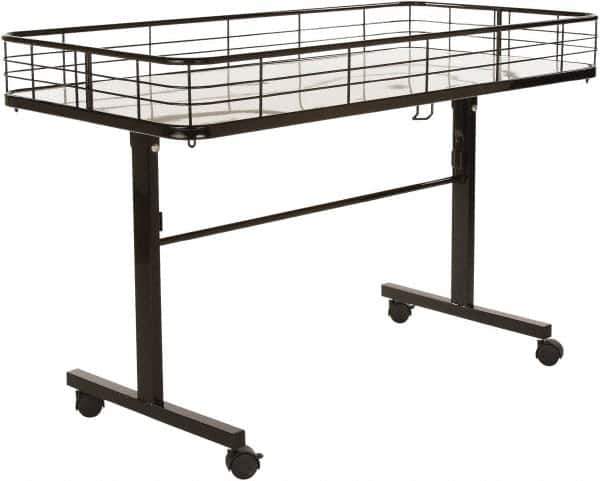 ECONOCO - 23-1/2" Wide x 31" High x 4-5/8" Deep, Folding Dump Table - Exact Industrial Supply