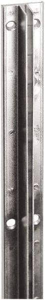 ECONOCO - Black Finish Single Slotted Standard Bracket - 72" Long, 13/16" Wide - Exact Industrial Supply