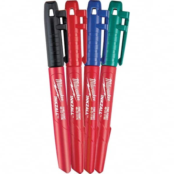 Milwaukee Tool - Markers & Paintsticks Type: Clog Resistant Color: Multi-Color - Exact Industrial Supply