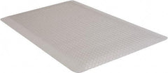 PRO-SAFE - 7' Long x 2' Wide, Dry Environment, Anti-Fatigue Matting - Gray, Vinyl with Vinyl Sponge Base, Beveled on 4 Sides - Exact Industrial Supply