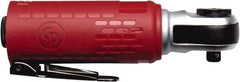 Chicago Pneumatic - 1/4" Drive, 270 RPM, 27 Ft/Lb Torque Ratchet Wrench - Inline Handle, 12 CFM, 90 psi, 1/4" NPT Inlet - Exact Industrial Supply