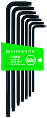 7 Piece - T6; T7; T8; T9; T10; T15; T20 MagicRing® Screw Holding - Torx Long Arm L-Key Set - Exact Industrial Supply