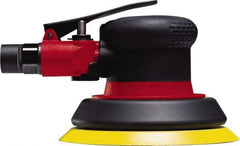 Chicago Pneumatic - 12,000 OPM, 19 CFM Air Consumption, 90 psi Air Pressure, Palm Air Orbital Sander - Round Pad, Adhesive/PSA Backing, 1/4" Inlet - Exact Industrial Supply