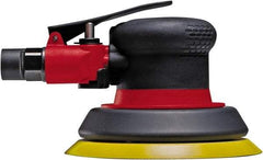 Chicago Pneumatic - 12,000 OPM, 19 CFM Air Consumption, 90 psi Air Pressure, Palm Air Orbital Sander - Round Pad, Hook & Loop Backing, 1/4" Inlet - Exact Industrial Supply