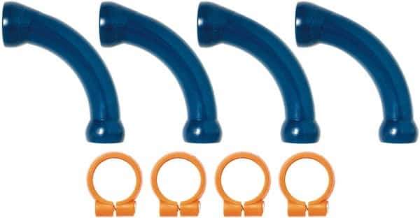 Loc-Line - 1/2" Hose Inside Diam, Coolant Hose Extended Elbow - For Use with Loc-Line Modular Hose System - Exact Industrial Supply