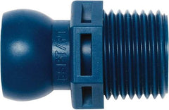 Loc-Line - 1/2" Hose ID, Male to Female Coolant Hose Connector - 1/2" BSPT, For Loc-Line Modular Hose Systems - Exact Industrial Supply
