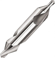 Magafor - #4 Plain Cut 60° Incl Angle Solid Carbide Combo Drill & Countersink - Exact Industrial Supply