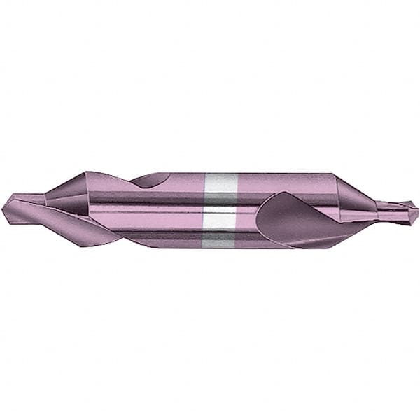 Magafor - #6 Plain Cut 60° Incl Angle Solid Carbide Combo Drill & Countersink - Exact Industrial Supply