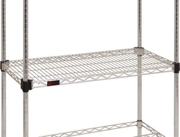 Eagle MHC - 48" Wide, 1-1/8 High, Open Shelving Accessory/Component - Zinc, Zinc Finish, 24" Deep, Use with Eagle MHC Shelving - Exact Industrial Supply