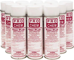 Pro Chem - 6 oz 25% DEET Aerosol Spray - For Mosquitos, Chiggers, Deer Flies, Gnats, Stable Flies, Fleas, Ticks, Black Flies, Biting Flies - Exact Industrial Supply