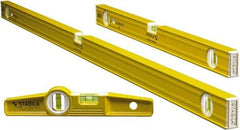 Stabila - Level Kits Level Kit Type: Magnetic Box Beam & Torpedo Level Kit Maximum Measuring Range (Feet): 48 - Exact Industrial Supply