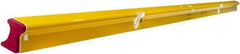 Stabila - 96" Long 3 Vial R-Beam Level - Aluminum, Yellow, 2 Plumb & 1 Level Vials - Exact Industrial Supply