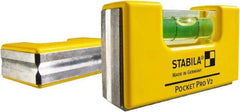 Stabila - Tubular & Pocket Levels Mounting Type: Pocket Clip Mounting Direction: Horizontal/Vertical - Exact Industrial Supply