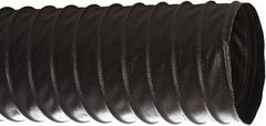 Flexaust - 3" ID, 29 Hg Vac Rating, 29 psi, Polyester Vacuum & Duct Hose - 25' Long, Black, 2.13" Bend Radius, -40 to 250°F - Exact Industrial Supply