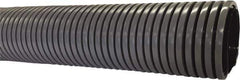 Flexaust - 3" ID, 29 Hg Vac Rating, 9 psi, Polyethylene Vacuum & Duct Hose - 50' Long, Gray, 7-1/2" Bend Radius, -40 to 140°F - Exact Industrial Supply