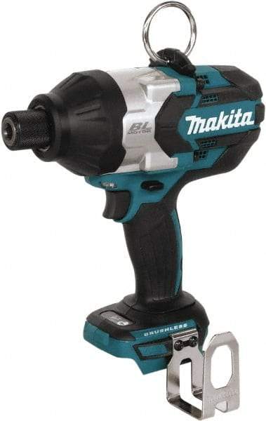 Makita - 7/16" Drive 18 Volt T-Handle Cordless Impact Wrench & Ratchet - 2,200 RPM, 600 Ft/Lb Torque, Lithium-Ion Batteries Not Included - Exact Industrial Supply