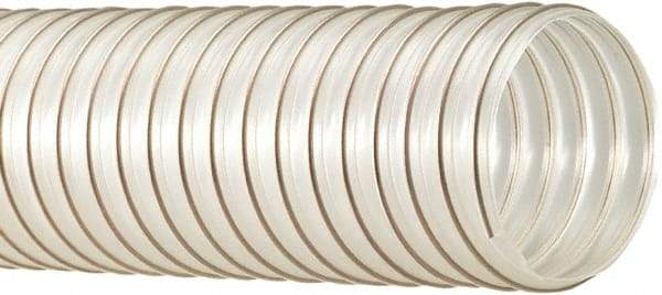 Flexaust - 8" ID, 9 Hg Vac Rating, 14 psi, Polyurethane Vacuum & Duct Hose - 25' Long, Clear, 8" Bend Radius, -65 to 225°F - Exact Industrial Supply