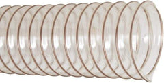 Flexaust - 2-1/2" ID, 19 Hg Vac Rating, 30 psi, Polyurethane Vacuum & Duct Hose - 25' Long, Clear, 2.8" Bend Radius, -65 to 225°F - Exact Industrial Supply