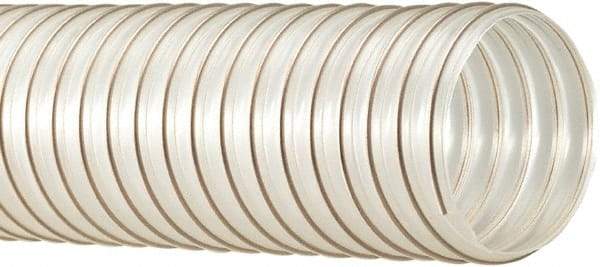 Flexaust - 150mm ID, 15 Hg Vac Rating, 19 psi, Polyurethane Vacuum & Duct Hose - 25' Long, Clear, 6" Bend Radius, -65 to 225°F - Exact Industrial Supply