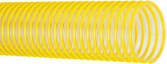 Flexaust - 8" ID, 8 Hg Vac Rating, 22 psi, Polyurethane Vacuum & Duct Hose - 25' Long, Yellow, 8-1/2" Bend Radius, -40 to 200°F - Exact Industrial Supply
