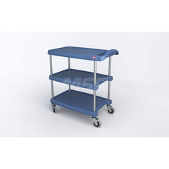 Metro - Carts; Type: Utility ; Load Capacity (Lb.): 400.000 ; Number of Shelves: 3 ; Width (Inch): 18-5/16 ; Length (Inch): 31-1/2 ; Height (Inch): 35-1/2 - Exact Industrial Supply