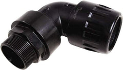 Transair - 1-1/2" ID, 40mm OD, 90° Male Elbow - Plastic, 232 Max psi, 2 Male NPT - Exact Industrial Supply