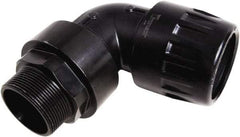 Transair - 7/8" ID, 25mm OD, 90° Male Elbow - Plastic, 232 Max psi, 1 Male NPT - Exact Industrial Supply