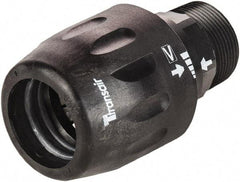 Transair - 1-1/2" ID, 40mm OD, Male Connector - Plastic, 232 Max psi, 1 Male NPT, 4-3/8" Long - Exact Industrial Supply