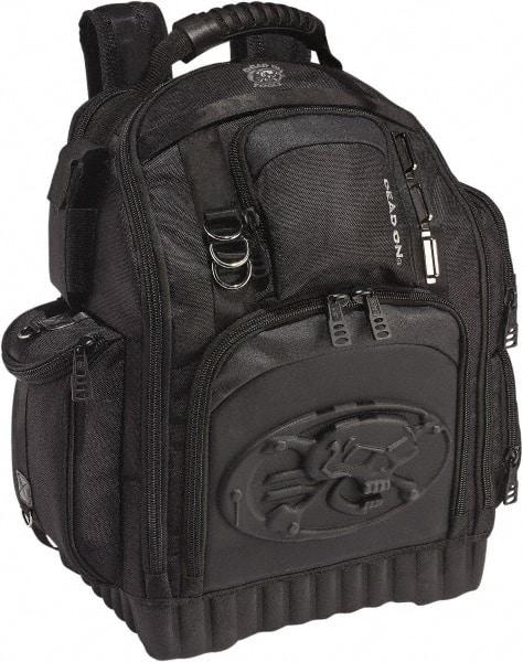 Dead On - 34 Pocket Black Polyester Backpack Tool Bag - 17" Wide x 10" Deep x 20" High - Exact Industrial Supply