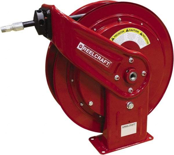 Reelcraft - 75' Spring Retractable Hose Reel - 5,000 psi, Hose Included - Exact Industrial Supply