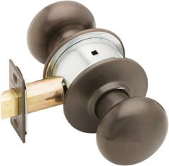 1-3/8 to 1-7/8″ Door Thickness, Oil Rubbed Bronze Passage Knob Lockset 2-3/4″ Back Set, Steel, No Cylinder