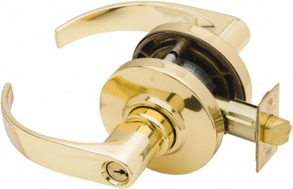 Schlage - Classroom Lever Lockset for 1-3/8 to 1-7/8" Thick Doors - Exact Industrial Supply