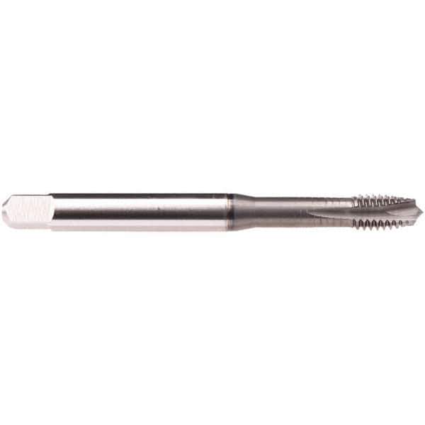 Emuge - 12-24 UNC 4 Flute BT Plug Spiral Flute Tap - High Speed Steel, GLT-1 Finish, 3.15" OAL, Right Hand Flute, Right Hand Thread, Series Rekord B-Z - Exact Industrial Supply