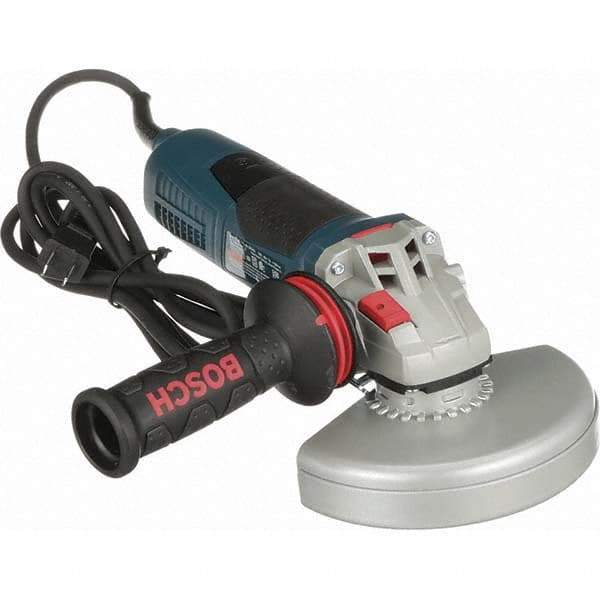 Bosch - 6" Wheel Diam, 9,300 RPM, Corded Angle & Disc Grinder - 5/8-11 Spindle, 120 Volts, 13 Amps - Exact Industrial Supply
