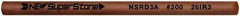 Value Collection - Round Ceramic Finishing Stick - 100mm Long x 2.35mm Wide x 2.4mm Thick, 300 Grit - Exact Industrial Supply