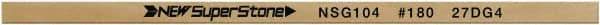 Value Collection - Flat Ceramic Finishing Stick - 100mm Long x 1.5mm Wide x 6mm Thick, 180 Grit - Exact Industrial Supply