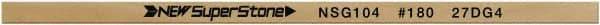 Value Collection - Flat Ceramic Finishing Stick - 100mm Long x 1mm Wide x 10mm Thick, 180 Grit - Exact Industrial Supply