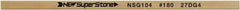 Value Collection - Flat Ceramic Finishing Stick - 100mm Long x 1mm Wide x 4mm Thick, 180 Grit - Exact Industrial Supply