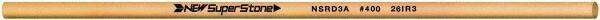 Value Collection - Round Ceramic Finishing Stick - 100mm Long x 3.175mm Wide x 3.2mm Thick, 400 Grit - Exact Industrial Supply