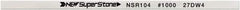 Value Collection - Flat Ceramic Finishing Stick - 100mm Long x 1mm Wide x 1mm Thick, 1,000 Grit - Exact Industrial Supply