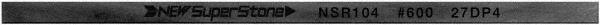 Value Collection - Flat Ceramic Finishing Stick - 100mm Long x 2mm Wide x 4mm Thick, 600 Grit - Exact Industrial Supply