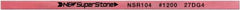 Value Collection - Flat Ceramic Finishing Stick - 100mm Long x 1.5mm Wide x 4mm Thick, 1,200 Grit - Exact Industrial Supply