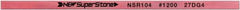 Value Collection - Flat Ceramic Finishing Stick - 100mm Long x 1mm Wide x 6mm Thick, 1,200 Grit - Exact Industrial Supply