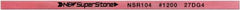 Value Collection - Flat Ceramic Finishing Stick - 100mm Long x 1mm Wide x 2mm Thick, 1,200 Grit - Exact Industrial Supply