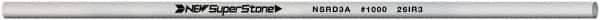 Value Collection - Round Ceramic Finishing Stick - 100mm Long x 3mm Wide, 1,000 Grit - Exact Industrial Supply