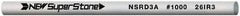 Value Collection - Round Ceramic Finishing Stick - 100mm Long x 2.35mm Wide, 1,000 Grit - Exact Industrial Supply