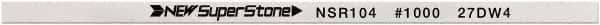 Value Collection - Flat Ceramic Finishing Stick - 100mm Long x 2mm Wide x 6mm Thick, 1,000 Grit - Exact Industrial Supply